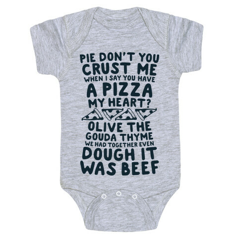 A Pizza My Heart Baby One-Piece