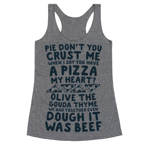 A Pizza My Heart Racerback Tank Top