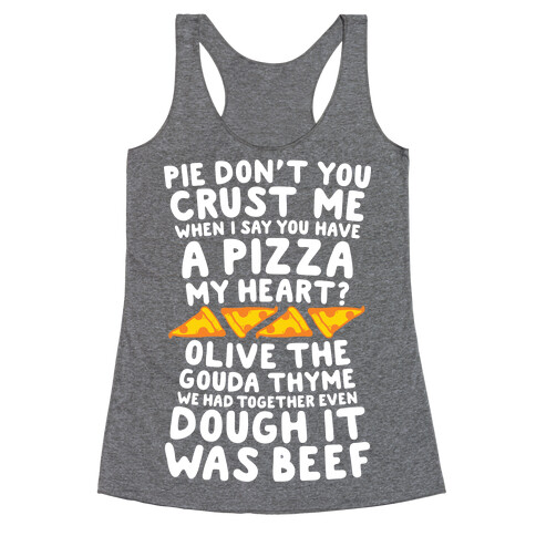 A Pizza My Heart Racerback Tank Top