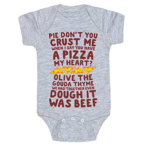 A Pizza My Heart Baby One-Piece