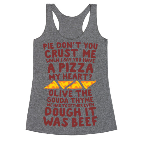 A Pizza My Heart Racerback Tank Top