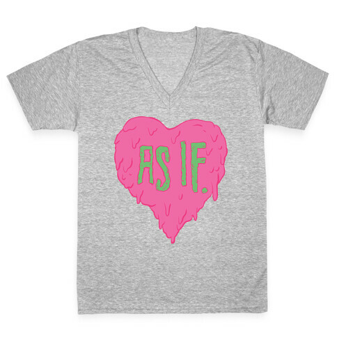 As If Heart V-Neck Tee Shirt