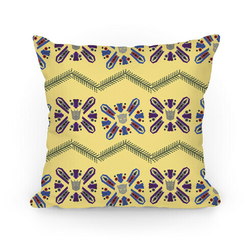 Floral Transformers Pattern Pillow