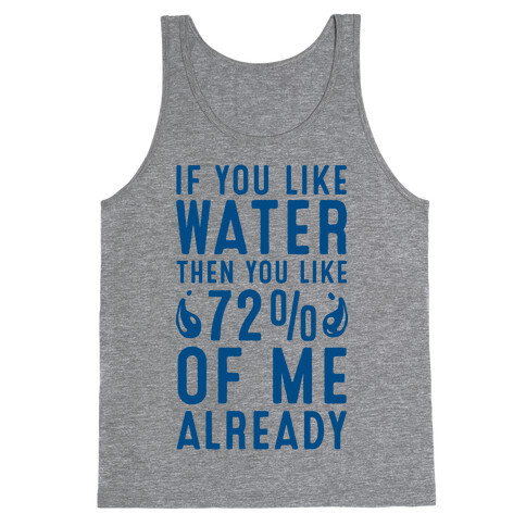 If You Like Water then You Like 72% of Me Already! Tank Top