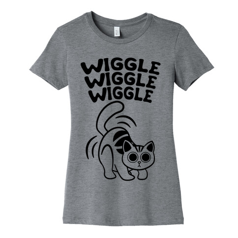 Wiggle Wiggle Wiggle (Black) Womens T-Shirt