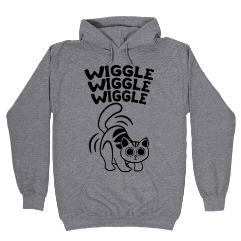 Wiggle Wiggle Wiggle (Black) Hooded Sweatshirt