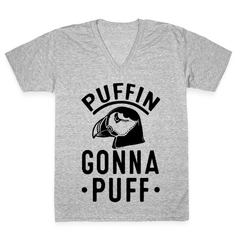 Puffin Gonna Puff V-Neck Tee Shirt