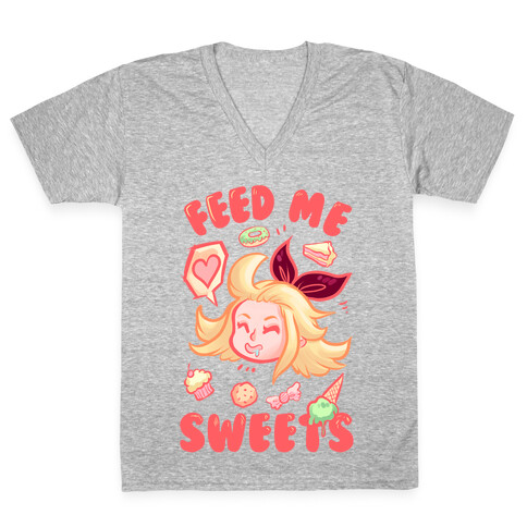 Feed Me Sweets V-Neck Tee Shirt