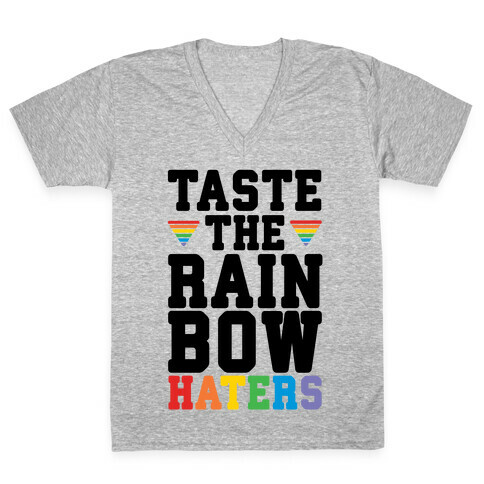 Taste The Rainbow V-Neck Tee Shirt