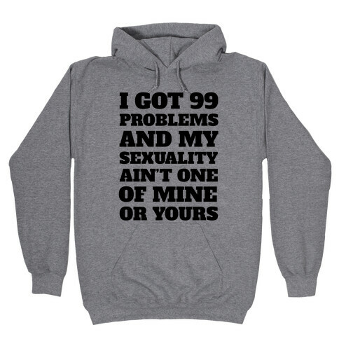 I Got 99 Problems And My Sexuality Ain't One Hooded Sweatshirt