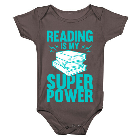 Reading Is My Super Power Baby One-Piece
