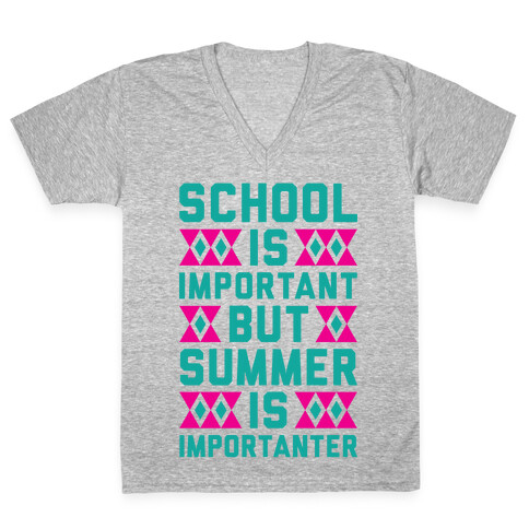 Summer Is Importanter V-Neck Tee Shirt