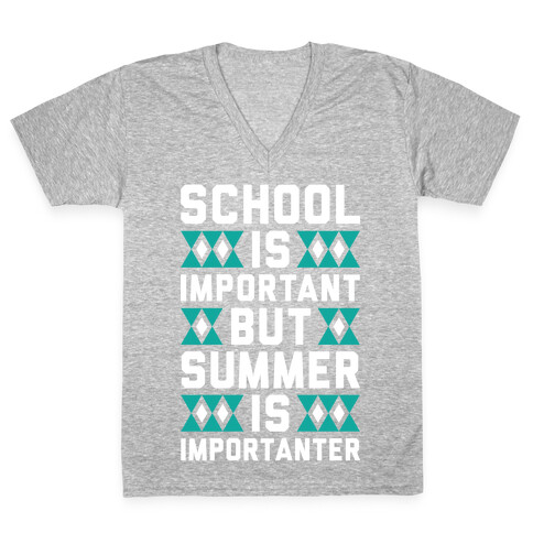 Summer Is Importanter V-Neck Tee Shirt