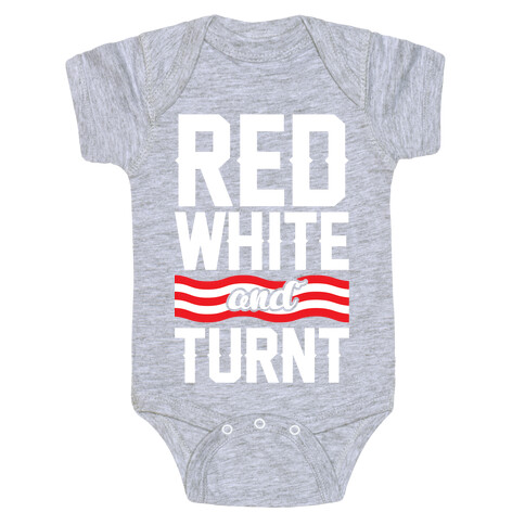 Red White And Turnt Baby One-Piece