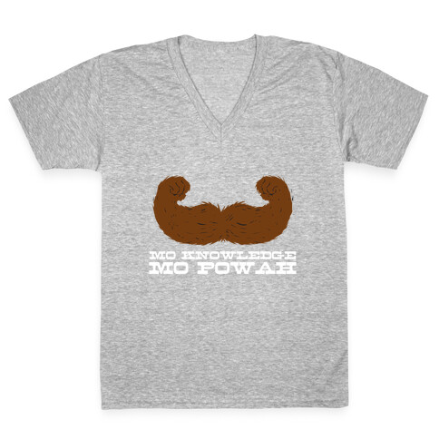 Mo Knowledge (dark) V-Neck Tee Shirt
