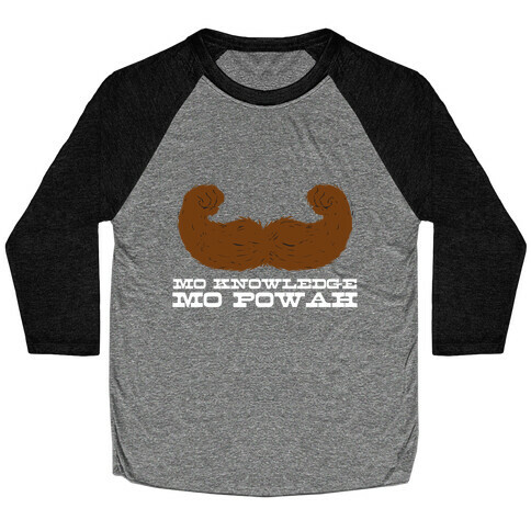 Mo Knowledge (dark) Baseball Tee