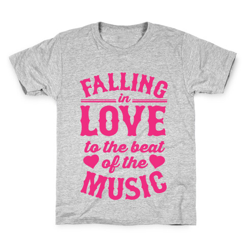 Falling In Love to the Beat of the Music Kids T-Shirt