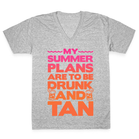 My Summer Plans V-Neck Tee Shirt