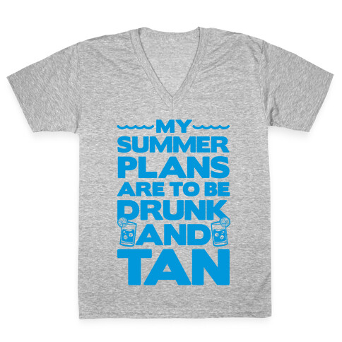 My Summer Plans V-Neck Tee Shirt