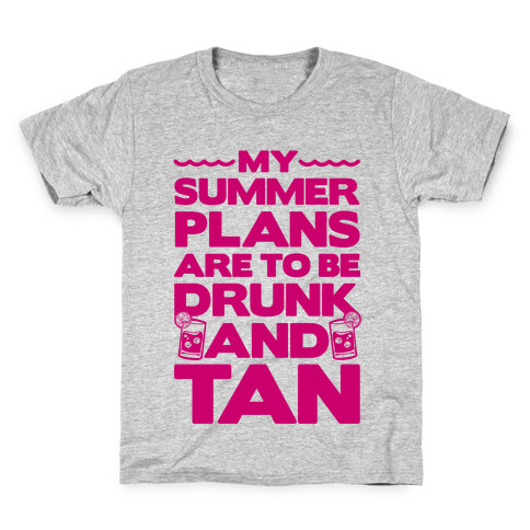 My Summer Plans Kids T-Shirt