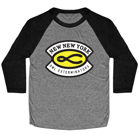 Owl Exterminator Baseball Tee