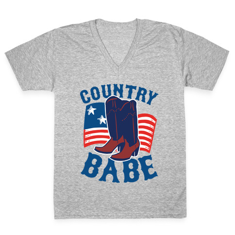 Country Babe V-Neck Tee Shirt