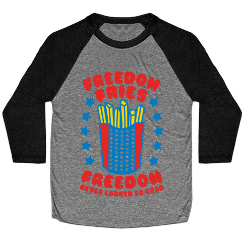 Freedom Fries Baseball Tee