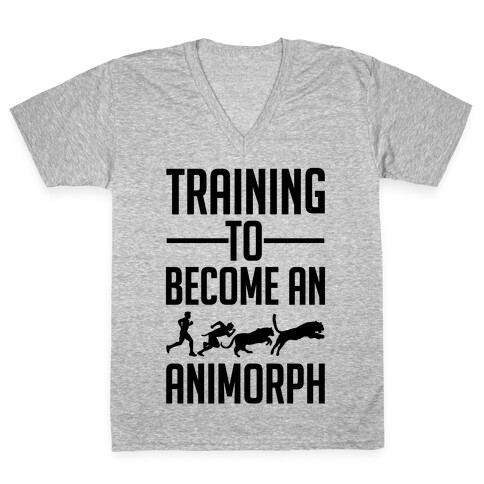 Training To Become An Animorph V-Neck Tee Shirt