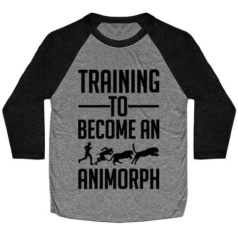 Training To Become An Animorph Baseball Tee