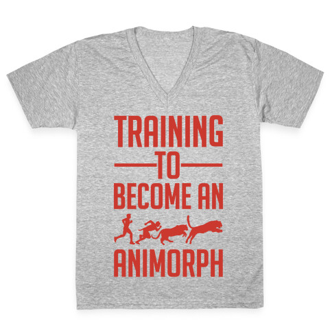 Training To Become An Animorph V-Neck Tee Shirt