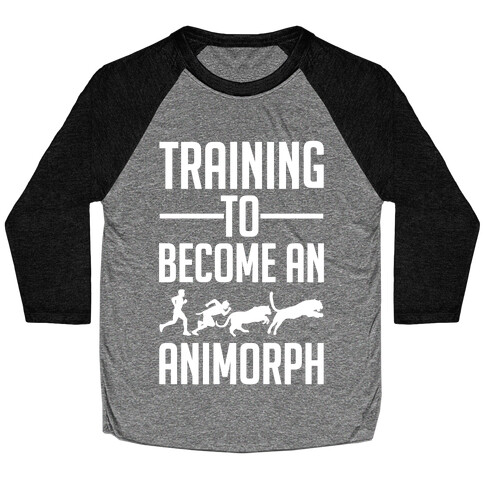 Training To Become An Animorph Baseball Tee