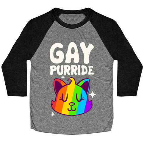 Gay Purride Baseball Tee