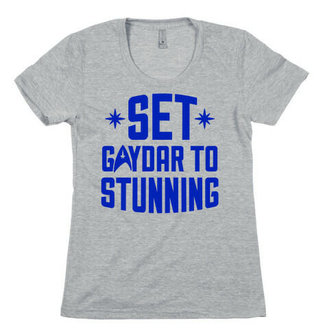 Set Gaydar To Stunning Womens T-Shirt