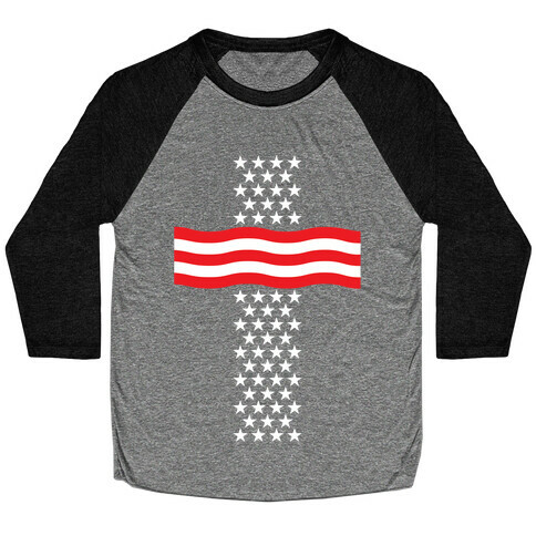 America Cross Baseball Tee