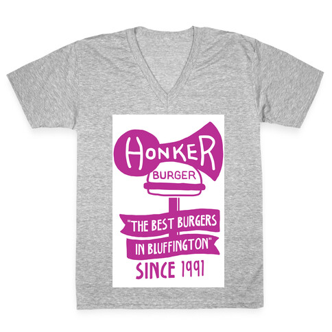 The Honker Burger Tee V-Neck Tee Shirt