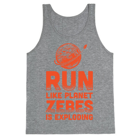 Run Like Planet Zebes Is Exploding Tank Top