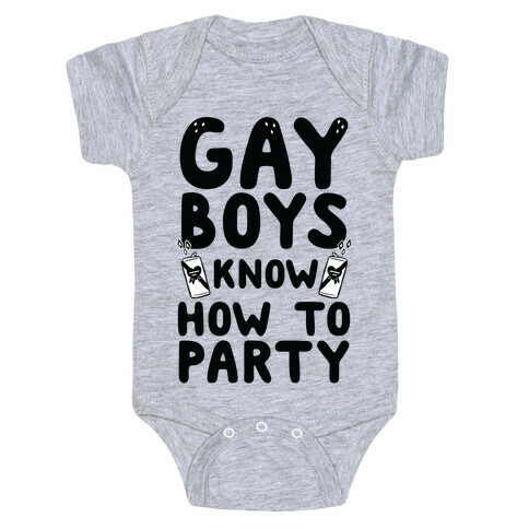 Gay Boys Know How To Party Baby One-Piece
