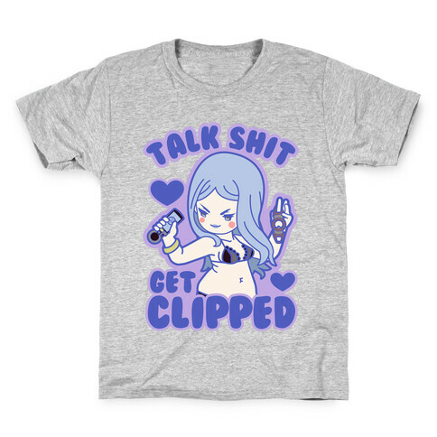 Talk Shit Get Clipped Johnny Cutter Parody Kids T-Shirt