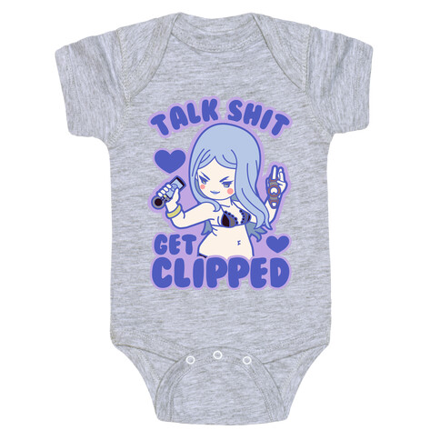 Talk Shit Get Clipped Johnny Cutter Parody Baby One-Piece