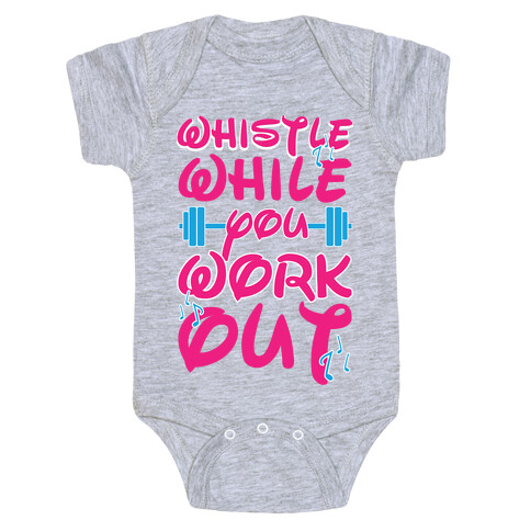 Whistle While You Workout Baby One-Piece