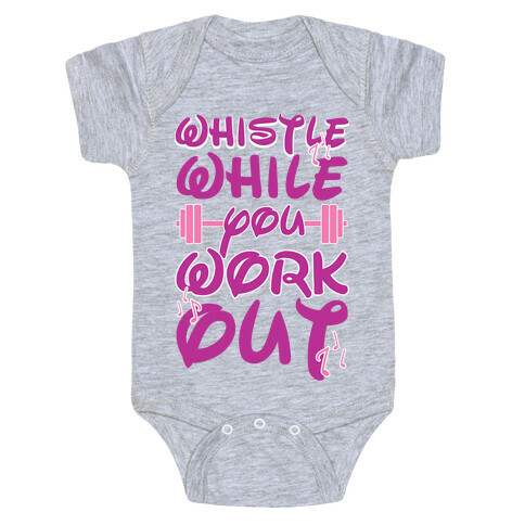 Whistle While You Workout Baby One-Piece