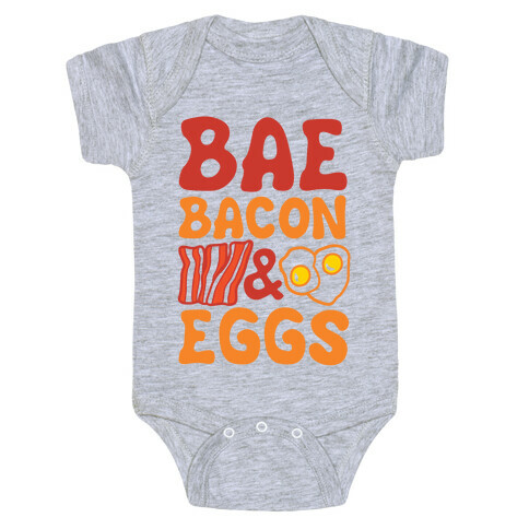 Bae Bacon and Eggs Baby One-Piece