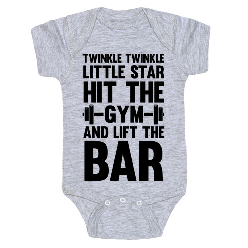 Twinkle Twinkle Little Star Hit The Gym and Lift The Bar Baby One-Piece
