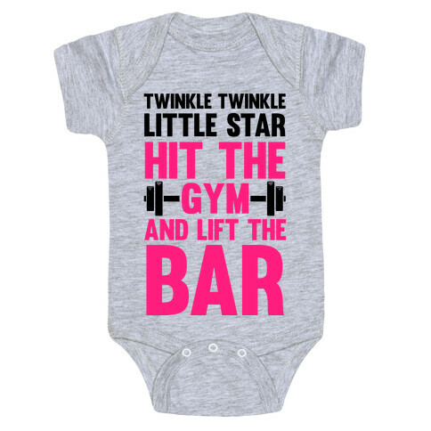 Twinkle Twinkle Little Star Hit The Gym and Lift The Bar Baby One-Piece