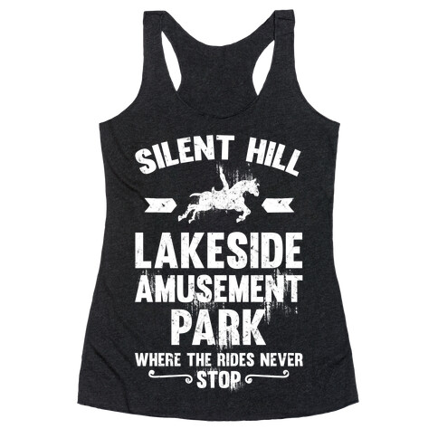 Silent Hill Lakeside Amusement Park Where The Rides Never Stop Racerback Tank Top