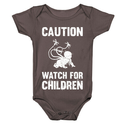 Caution Watch For Children Baby One-Piece