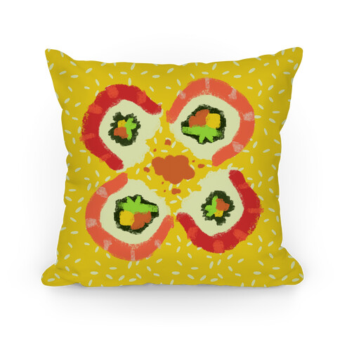 Japanese Floral Sushi Pillow