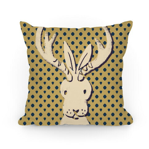 American Folklore Jackalope Pillow