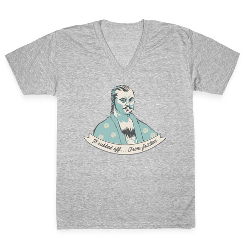 Ron Swanson: It Rubbed Off V-Neck Tee Shirt