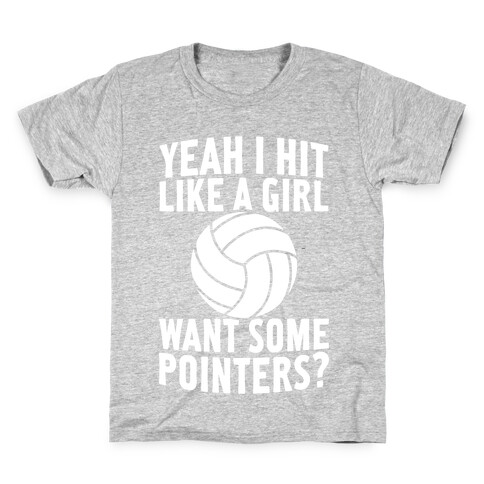 I Hit Like A Girl (Want Some Pointers?) Kids T-Shirt